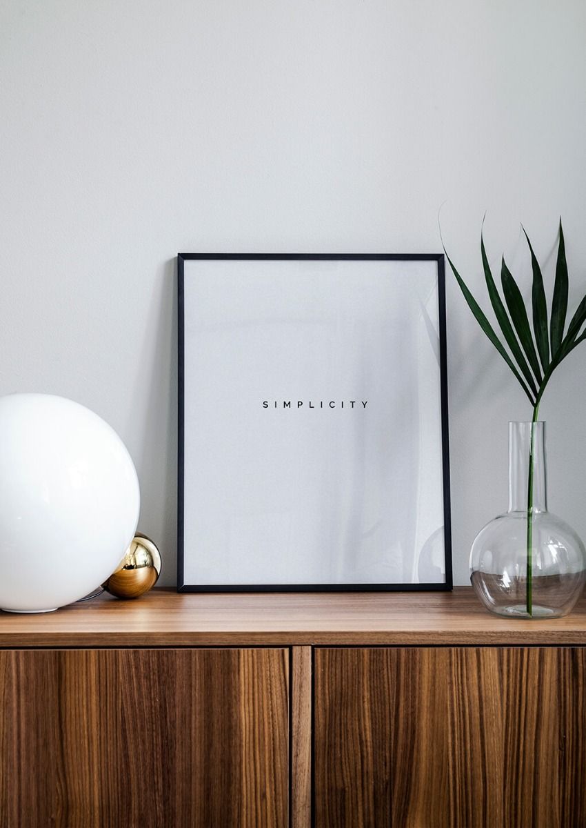 Einfachheit Poster