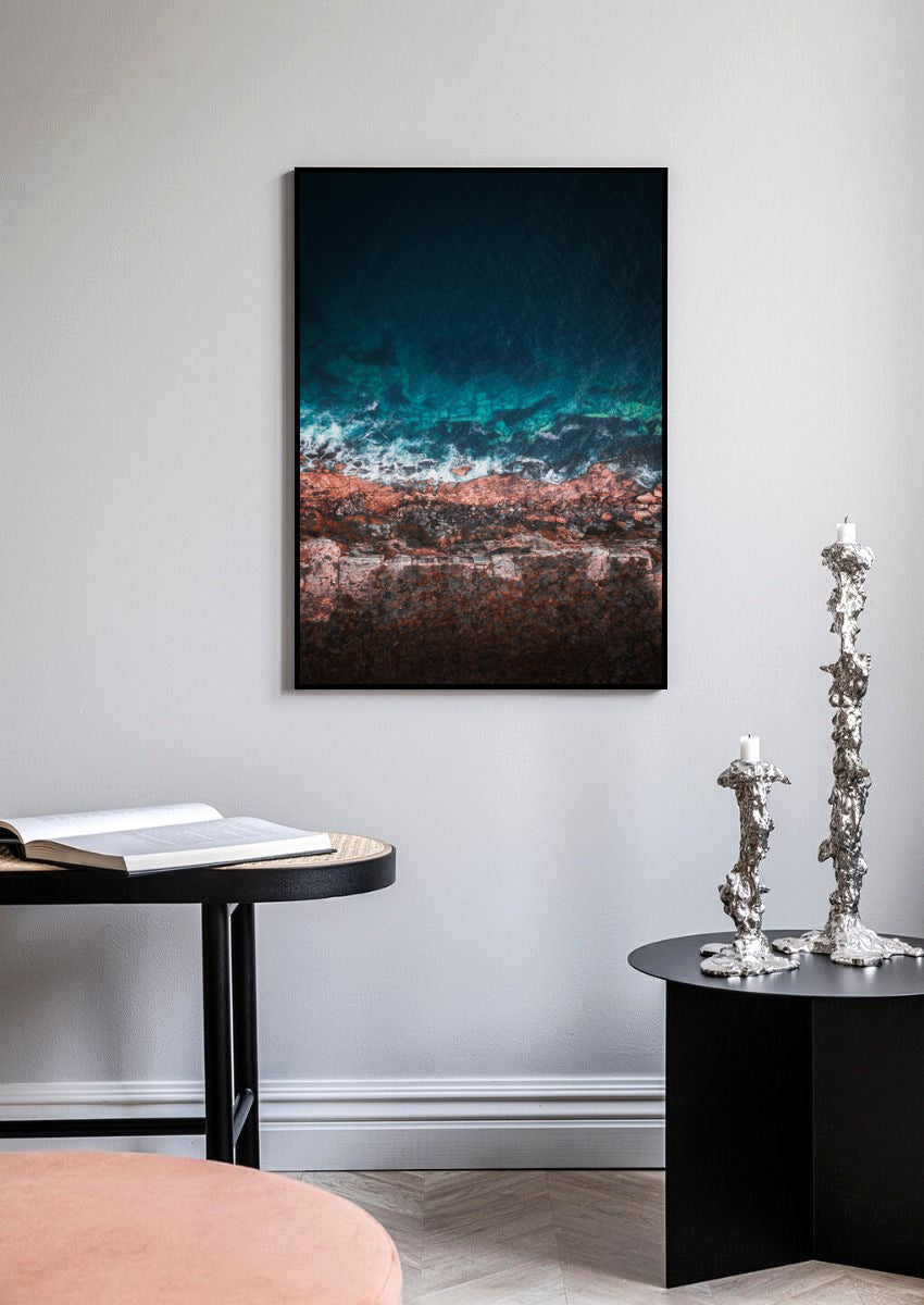 Roter Strand Poster