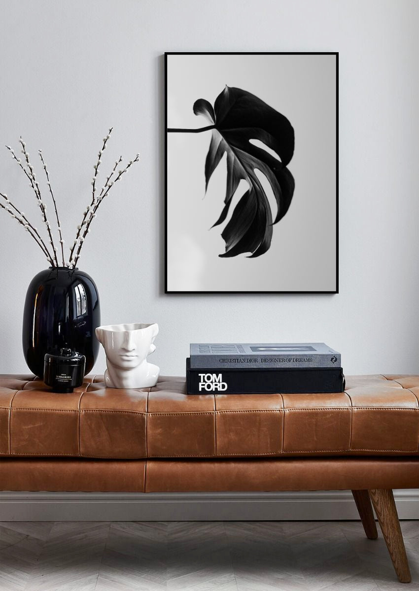 Schwarze Blätter Poster