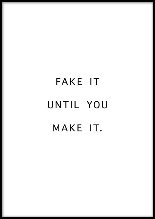 Fake It Poster