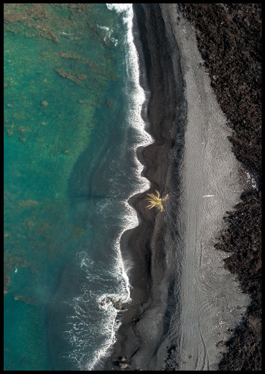 Schwarzer Strand Poster